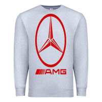 Heather Grey amg Premium Sweatshirt - SnappyArt