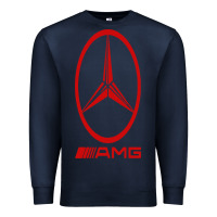 Navy amg Premium Sweatshirt - SnappyArt