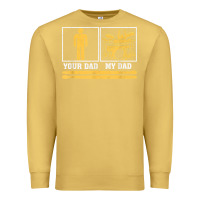 Antique Gold mens my dad is a drummer your dad not drum player father's day t shirt Premium Sweatshirt - SnappyArt