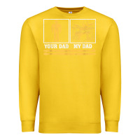 Lemon mens my dad is a drummer your dad not drum player father's day t shirt Premium Sweatshirt - SnappyArt