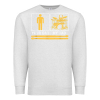 Oatmeal Heather mens my dad is a drummer your dad not drum player father's day t shirt Premium Sweatshirt - SnappyArt