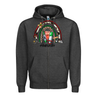 Charcoal Heather Christmas nurselife rainbow Zipper Hoodie - JahusDesignShop