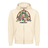 Sandshell Christmas nurselife rainbow Zipper Hoodie - JahusDesignShop
