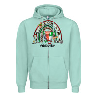Seafoam Christmas nurselife rainbow Zipper Hoodie - JahusDesignShop