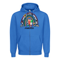 True Royal Christmas nurselife rainbow Zipper Hoodie - JahusDesignShop