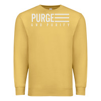 Antique Gold Purge And Purify Graphic Premium Sweatshirt - SnappyArt