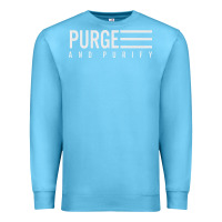 Ocean Blue Purge And Purify Graphic Premium Sweatshirt - SnappyArt
