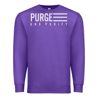 Purple Purge And Purify Graphic Premium Sweatshirt - SnappyArt