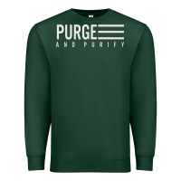 Sports Green Purge And Purify Graphic Premium Sweatshirt - SnappyArt