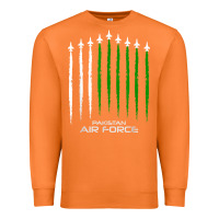 Carrot pakistan air force shirt   pakistani flag men women kids t shirt Premium Sweatshirt - SnappyArt