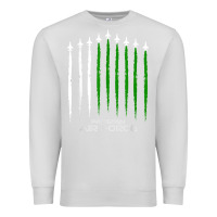 Dove Grey pakistan air force shirt   pakistani flag men women kids t shirt Premium Sweatshirt - SnappyArt