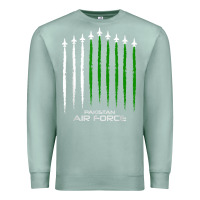 Seafoam pakistan air force shirt   pakistani flag men women kids t shirt Premium Sweatshirt - SnappyArt