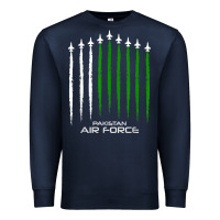 Navy pakistan air force shirt   pakistani flag men women kids t shirt Premium Sweatshirt - SnappyArt