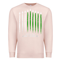 Pale Pink pakistan air force shirt   pakistani flag men women kids t shirt Premium Sweatshirt - SnappyArt
