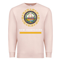 Pale Pink new hampshire state flag new Premium Sweatshirt - SnappyArt