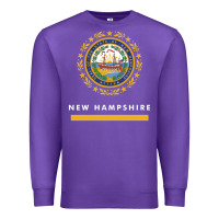 Purple new hampshire state flag new Premium Sweatshirt - SnappyArt