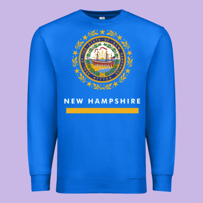 New Hampshire State Flag New Premium Sweatshirt Designed By Snappyart