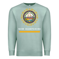 Seafoam new hampshire state flag new Premium Sweatshirt - SnappyArt