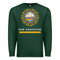 Sports Green new hampshire state flag new Premium Sweatshirt - SnappyArt