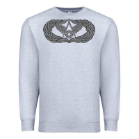 Heather Grey Air Force Civil Engineer Badge Premium Sweatshirt - SnappyArt