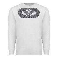 Oatmeal Heather Air Force Civil Engineer Badge Premium Sweatshirt - SnappyArt