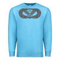 Ocean Blue Air Force Civil Engineer Badge Premium Sweatshirt - SnappyArt