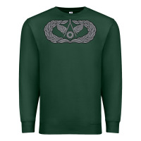 Sports Green Air Force Civil Engineer Badge Premium Sweatshirt - SnappyArt