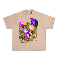 Burro mardi gras skull Urban Heavy Tee - FaDigitalArtStudio