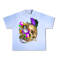Grape Ice mardi gras skull Urban Heavy Tee - FaDigitalArtStudio