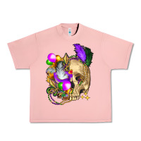 Salmon mardi gras skull Urban Heavy Tee - FaDigitalArtStudio