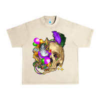 Sandshell mardi gras skull Urban Heavy Tee - FaDigitalArtStudio