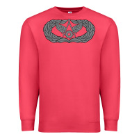 Cardinal Air Force Civil Engineer Badge Premium Sweatshirt - SnappyArt