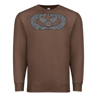 Chestnut Air Force Civil Engineer Badge Premium Sweatshirt - SnappyArt