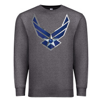 Charcoal Heather US Air Force USAF Premium Sweatshirt - SnappyArt