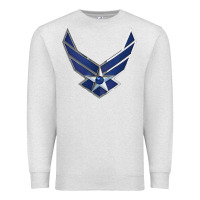 Oatmeal Heather US Air Force USAF Premium Sweatshirt - SnappyArt