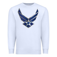White US Air Force USAF Premium Sweatshirt - SnappyArt