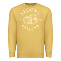 Antique Gold womens sedona arizona t shirt sedona az vintage arizona vacation v nec Premium Sweatshirt - SnappyArt