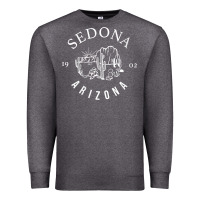 Charcoal Heather womens sedona arizona t shirt sedona az vintage arizona vacation v nec Premium Sweatshirt - SnappyArt