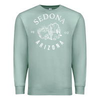 Seafoam womens sedona arizona t shirt sedona az vintage arizona vacation v nec Premium Sweatshirt - SnappyArt