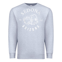 Heather Grey womens sedona arizona t shirt sedona az vintage arizona vacation v nec Premium Sweatshirt - SnappyArt