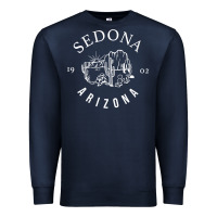 Navy womens sedona arizona t shirt sedona az vintage arizona vacation v nec Premium Sweatshirt - SnappyArt
