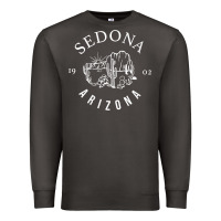 Smoke womens sedona arizona t shirt sedona az vintage arizona vacation v nec Premium Sweatshirt - SnappyArt