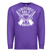 Snitches Are A Dying Breed Motorcycle Biker Gun Premium Sweatshirt | Teevron