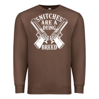 Chestnut Snitches Are A Dying Breed Motorcycle Biker Gun Premium Sweatshirt - SnappyArt