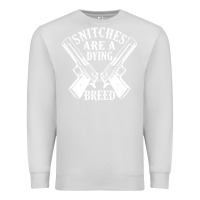 Dove Grey Snitches Are A Dying Breed Motorcycle Biker Gun Premium Sweatshirt - SnappyArt