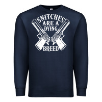 Navy Snitches Are A Dying Breed Motorcycle Biker Gun Premium Sweatshirt - SnappyArt