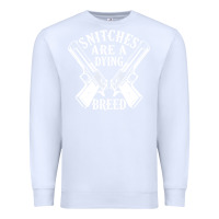 White Snitches Are A Dying Breed Motorcycle Biker Gun Premium Sweatshirt - SnappyArt