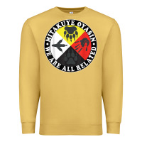 Antique Gold native american medicine wheel, mitakuye oyasin t shirt Premium Sweatshirt - SnappyArt