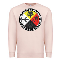 Pale Pink native american medicine wheel, mitakuye oyasin t shirt Premium Sweatshirt - SnappyArt