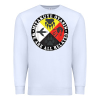 White native american medicine wheel, mitakuye oyasin t shirt Premium Sweatshirt - SnappyArt
